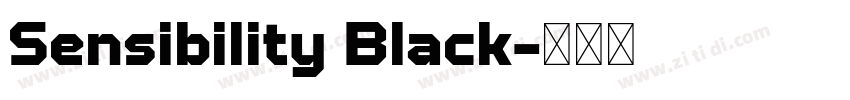 Sensibility Black字体转换